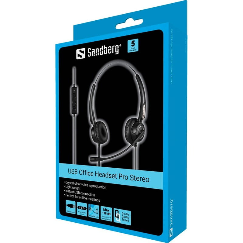 Гарнітура Sandberg USB Office Headset Pro Stereo Black (126-13)