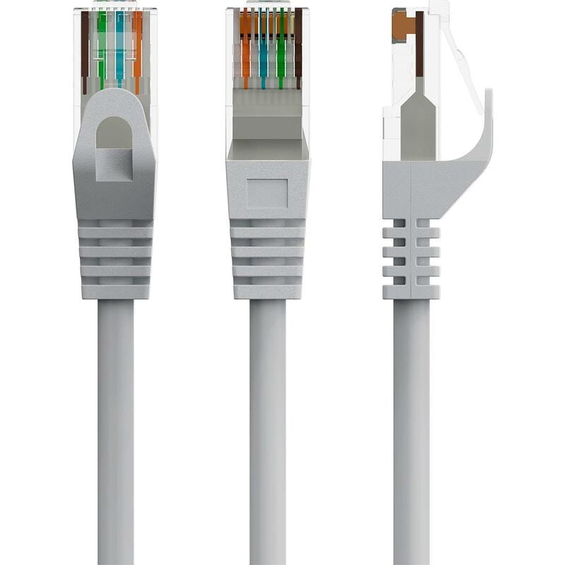 Патч-корд UTP Cablexpert (PP6U-CU-15M) Cat.6, литой, 50u" штекер с защелкой, 15 м, серый