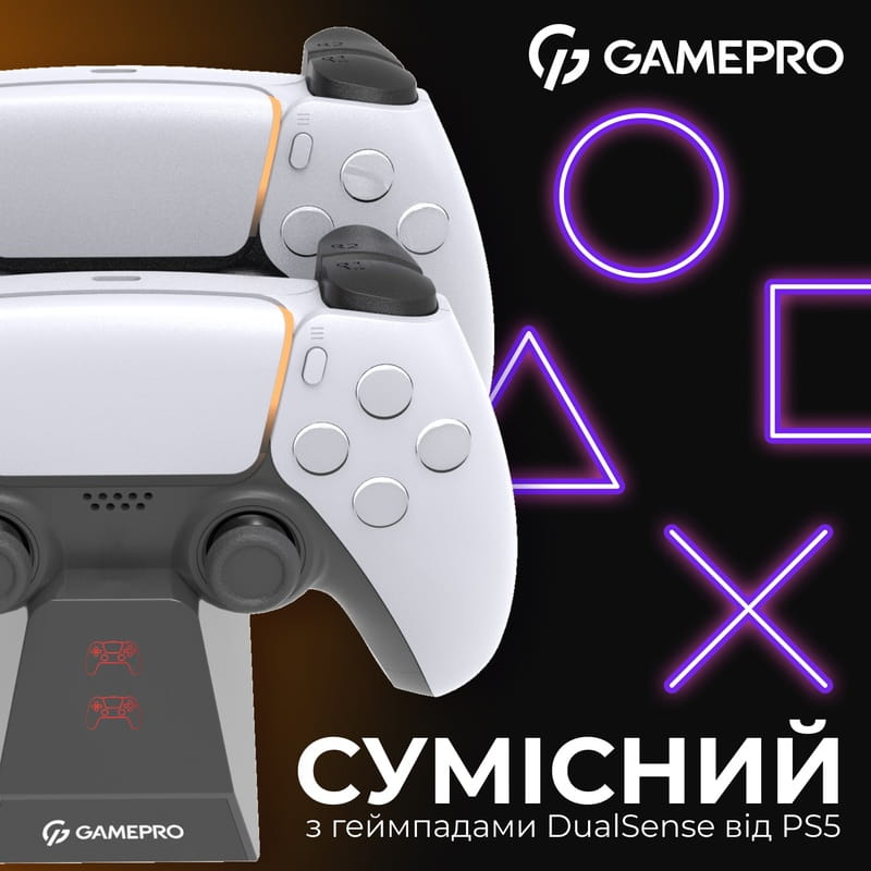 Зарядний пристрій для PS5 GamePro Black (CHS420B)