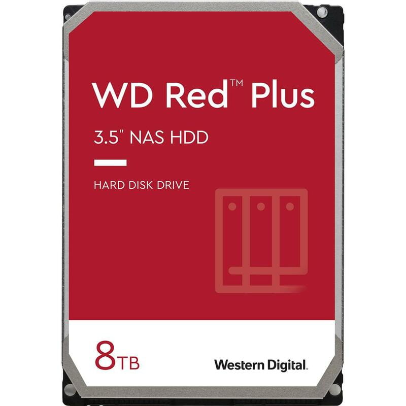 Накопичувач HDD SATA 8.0TB WD Red Plus 5640rpm 256MB (WD80EFPX)