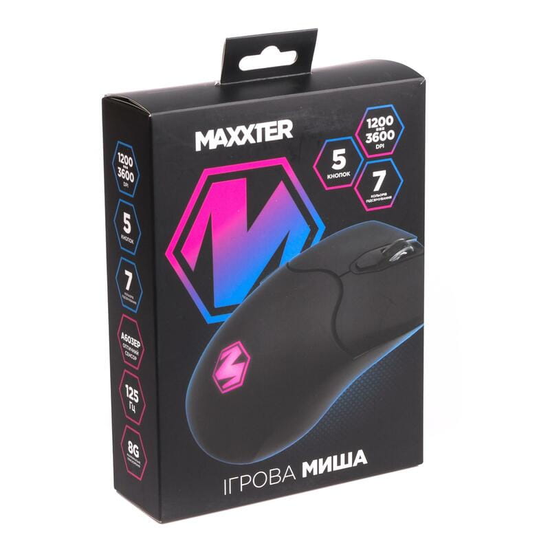 Миша Maxxter Instant 603 Black USB