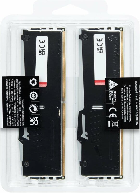 Модуль пам`яті DDR5 2x32GB/5600 Kingston Fury Beast RGB Black (KF556C40BBAK2-64)