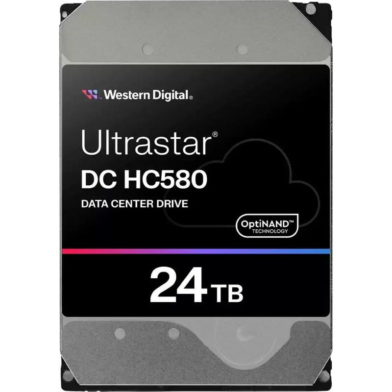 Накопитель HDD 3.5" SATA 24TB WD Ultrastar DC HC580 7200rpm 512MB (0F62796)