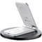 Фото - Бездротовий зарядний пристрій Maxco Wireless Charger 3-in-1 15W Grey (MW08) | click.ua