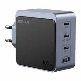 Зарядное устройство Ugreen Nexode X565 100W GaN (3хUSB-C+USB-A) Gray (35043)