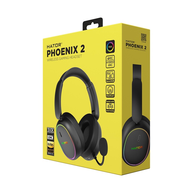 Гарнитура Hator Phoenix 2 Wireless Black (ESH40)