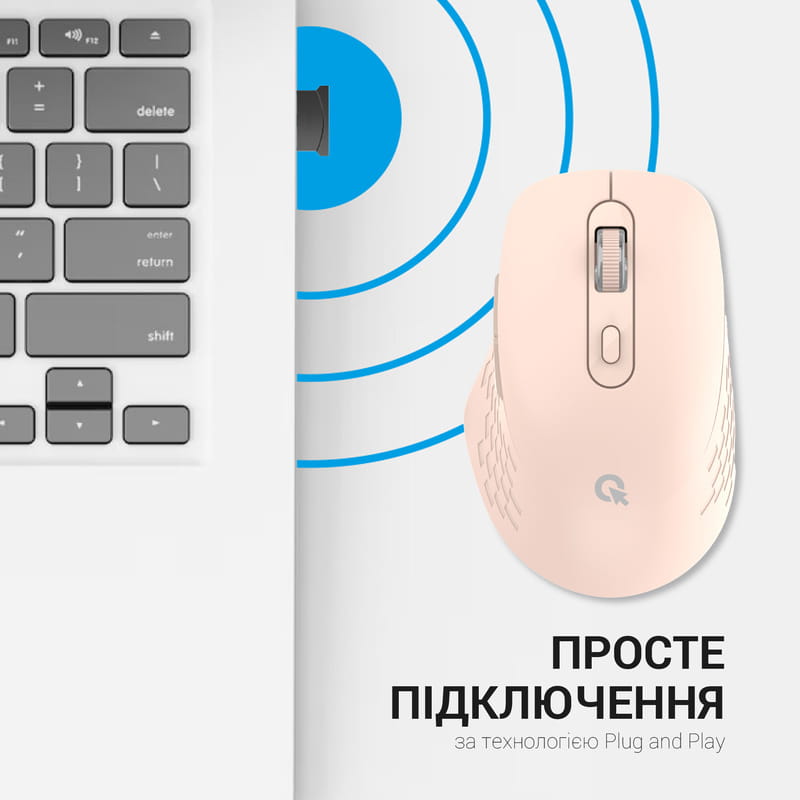 Миша бездротова OfficePro M230P Pink
