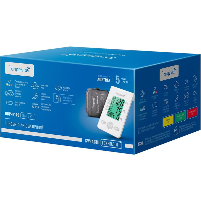 Тонометр Longevita DBP-6179