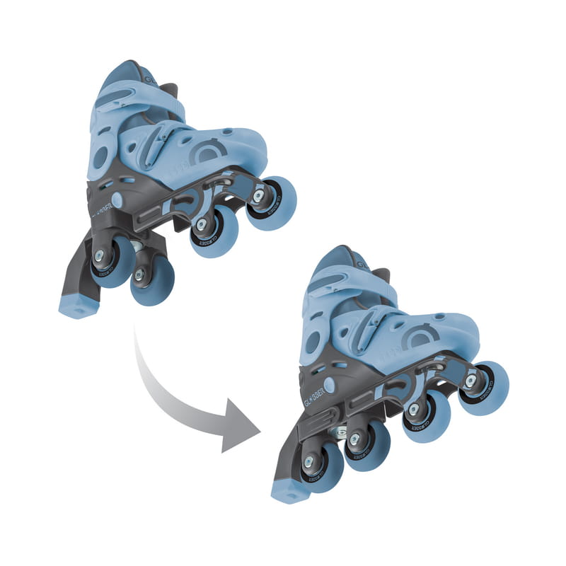 Ролики Globber 2в1 р.26-29 Gray/Blue (780-200)