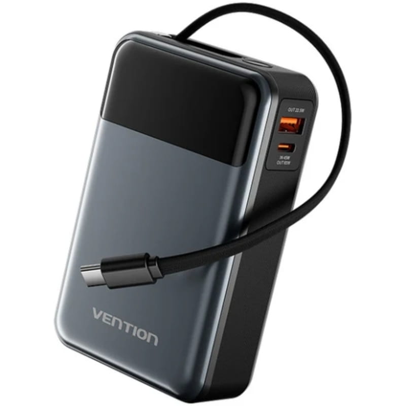 Універсальна мобільна батарея Vention 20000mAh PD, QC 3.0 Black (FHYB0)