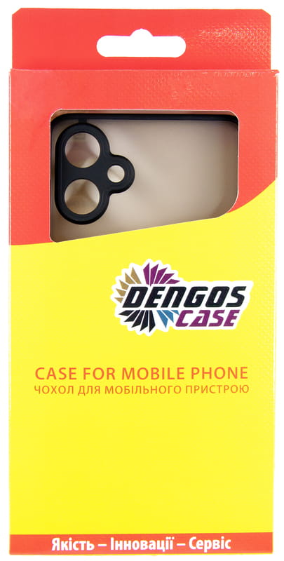 Чохол-накладка Dengos Matt для Samsung Galaxy A06 SM-A065 Black (DG-KM-126) + захисне скло