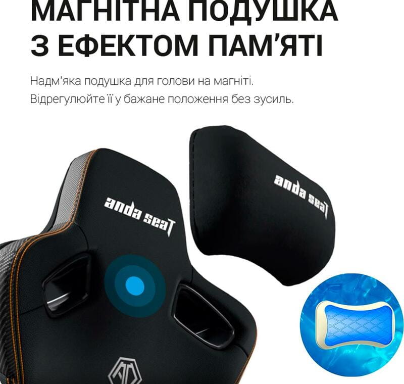 Кресло для геймеров Anda Seat Kaiser 3 Pro Size XL Black (AD12YDC-XL-01-B-CF-B02)