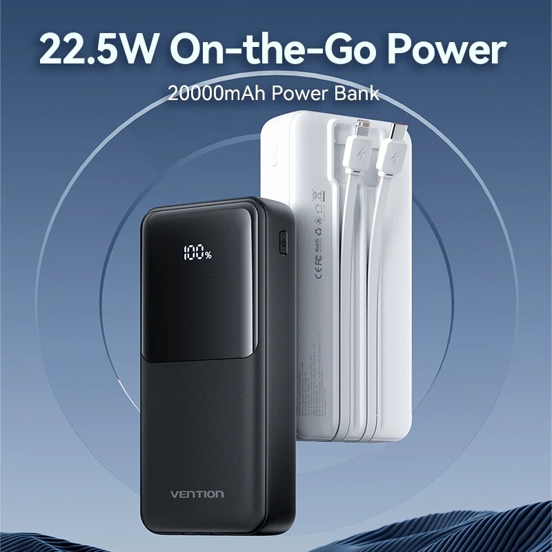 Универсальная мобильная батарея Vention 20000mAh PD Black (FHPB0)