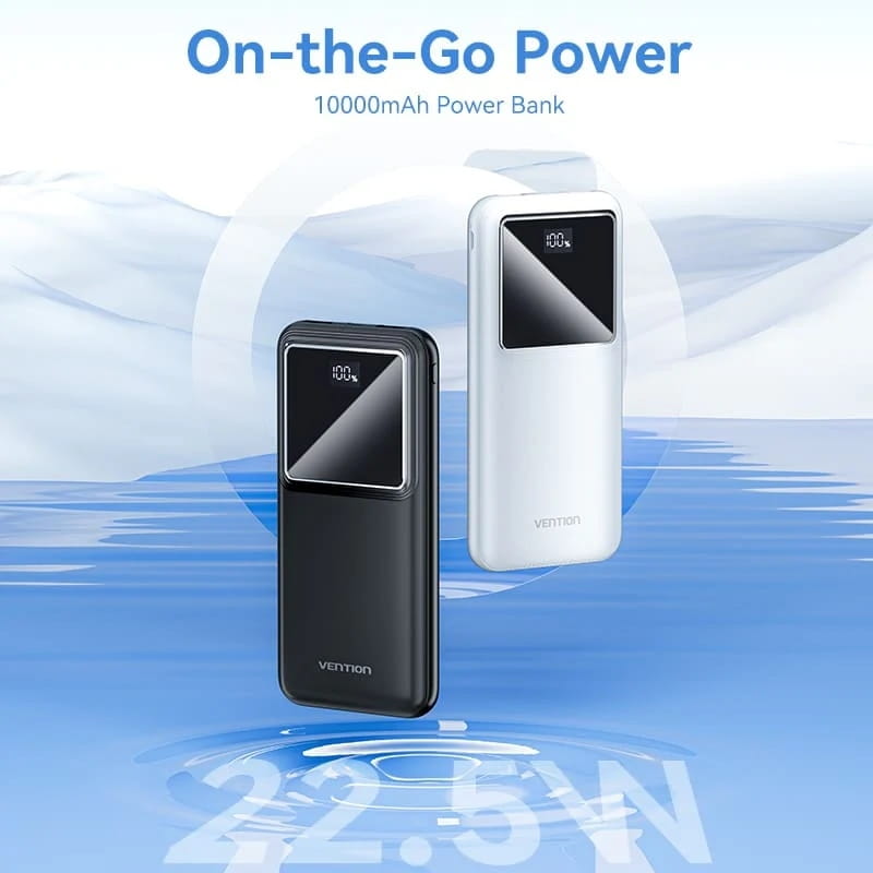Универсальная мобильная батарея Vention 10000mAh PD QC 3.0 Black (FHKB0)