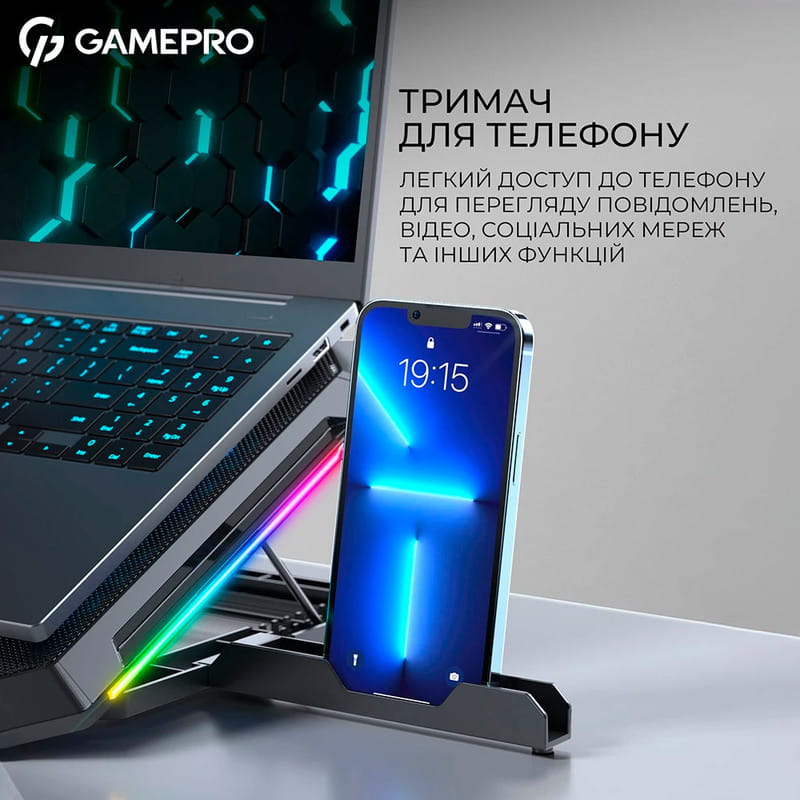 Охолоджуюча підставка для ноутбука GamePro CP795