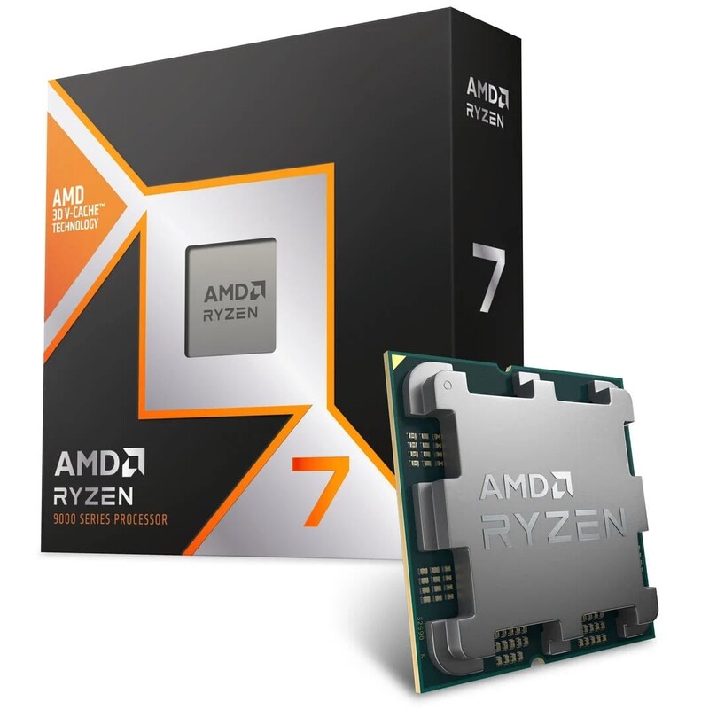 Процессор AMD Ryzen 7 9800X3D (4.7GHz 96MB 120W AM5) Box (100-100001084WOF)