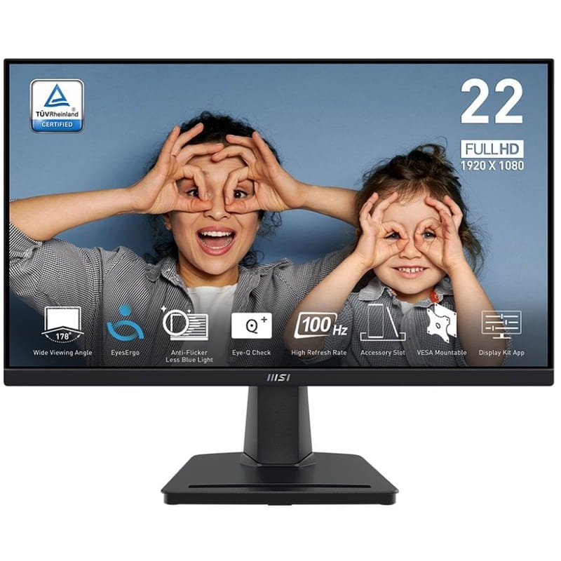 Монитор MSI 21.5" Pro MP225V VA Black 100Hz