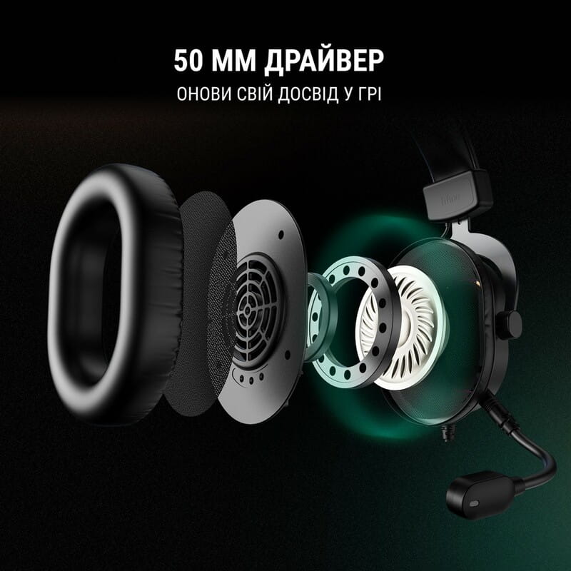 Гарнітура Fifine RGB H6 Black