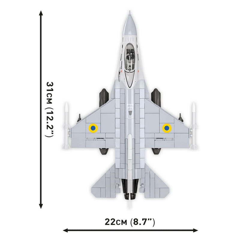 Конструктор COBI Літак F-16AM Fighting Falcon (UA), 500 деталей (COBI-5893)