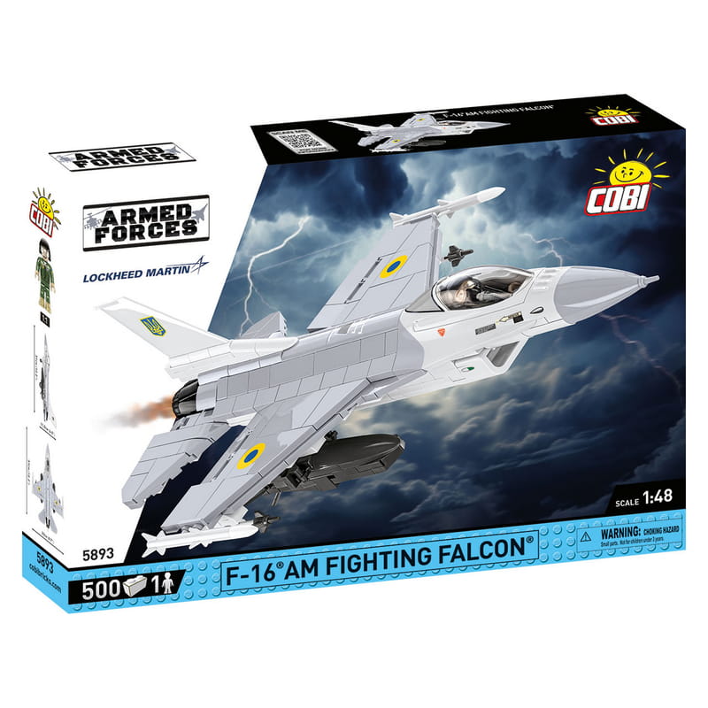 Конструктор COBI Літак F-16AM Fighting Falcon (UA), 500 деталей (COBI-5893)