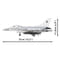 Фото - Конструктор COBI Літак F-16AM Fighting Falcon (UA), 500 деталей (COBI-5893) | click.ua