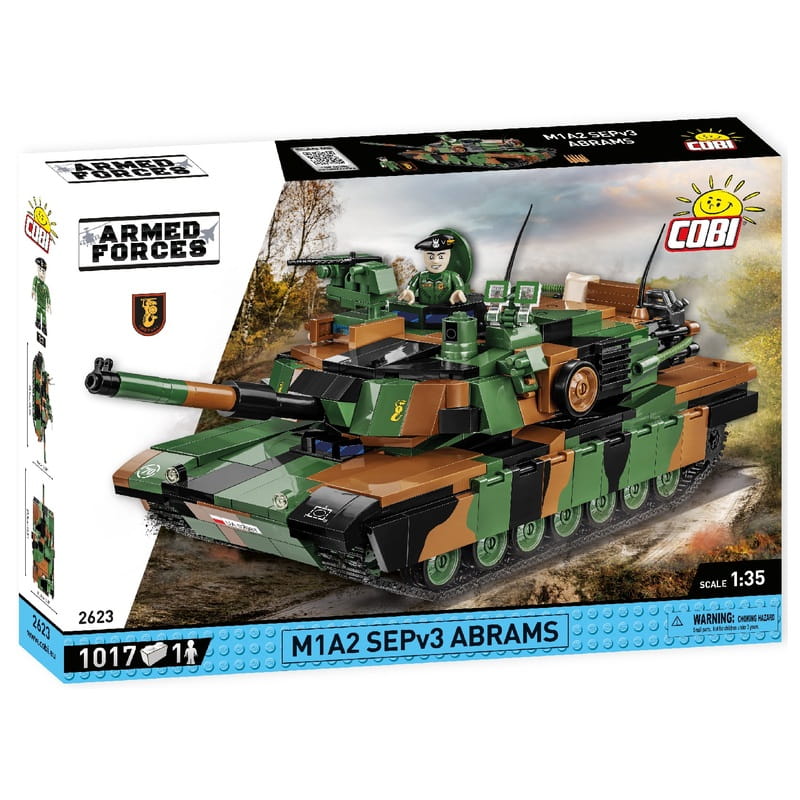 Конструктор COBI Танк M1A2 SEP v3 Абрамс, 1017 деталей (COBI-2623)