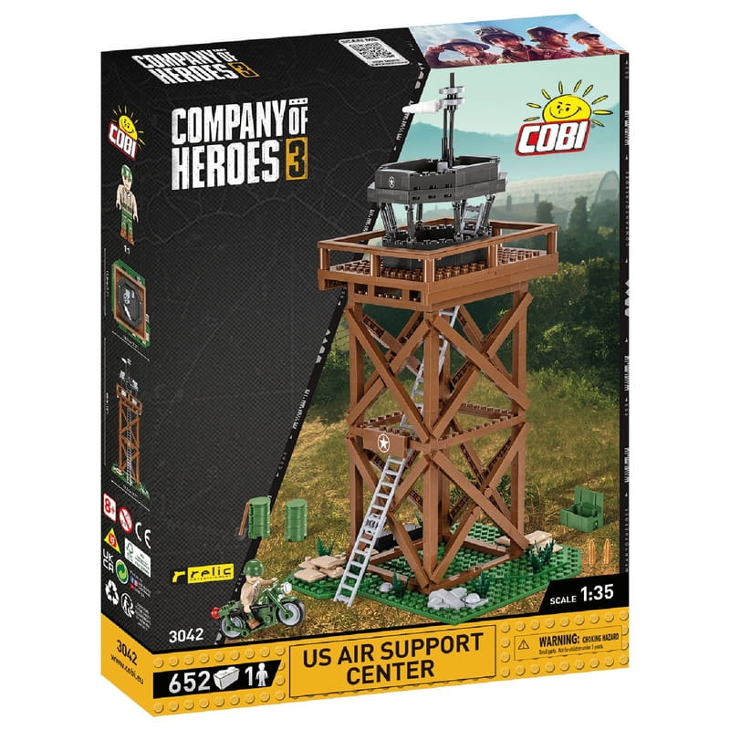 Конструктор COBI Company of Heroes 3 USA Центр Авіапідтримки, 652 деталі (COBI-3042)