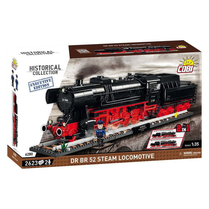 Конструктор COBI Локомотив DR BR Class 52 Ексклюзивний набір масштаб 1:35, 2623 деталей (COBI-6280)