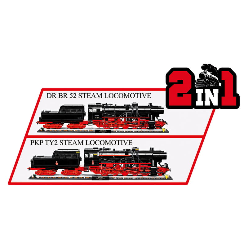 Конструктор COBI Локомотив DR BR Class 52 Ексклюзивний набір масштаб 1:35, 2623 деталей (COBI-6280)