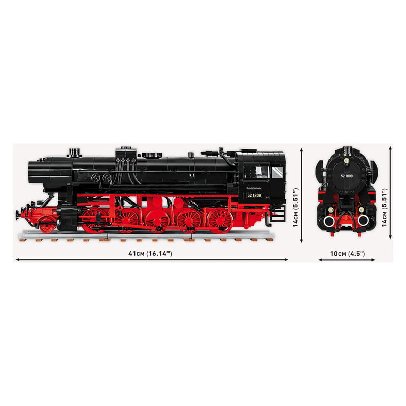 Конструктор COBI Локомотив DR BR Class 52 масштаб 1:35, 1723 деталі (COBI-6283)