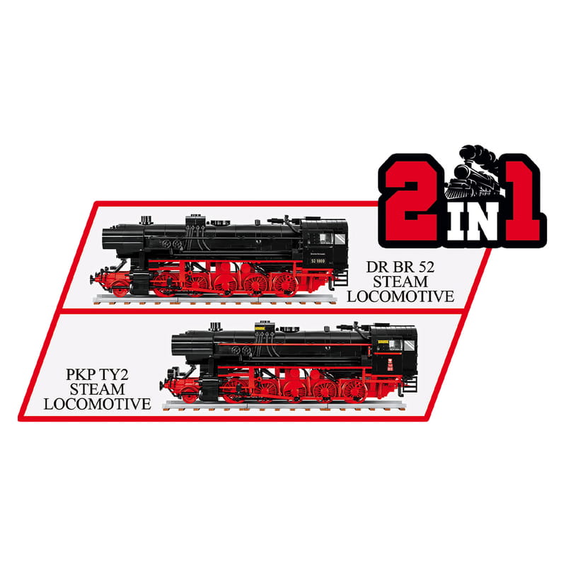 Конструктор COBI Локомотив DR BR Class 52 масштаб 1:35, 1723 деталі (COBI-6283)