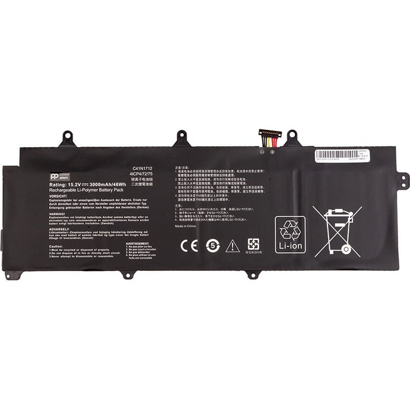 АКБ PowerPlant для ноутбука Asus ROG Zephyrus (C41N1712) 15.2V 3000mAh (NB431908)