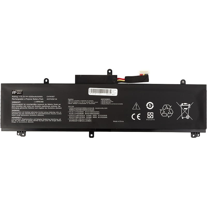 АКБ PowerPlant для ноутбука Asus ROG Zephyrus GA502 (C41N1837) 15.2V 4200mAh (NB431915)