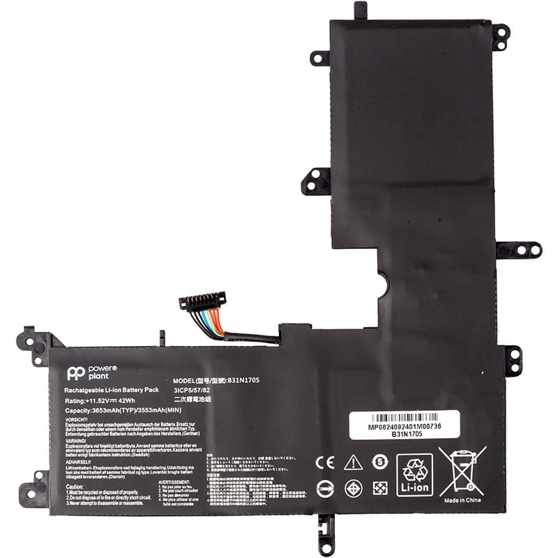 АКБ PowerPlant для ноутбука Asus VivoBook Flip 14 TP410UA (B31N1705) 11.52V 3653mAh (NB432141)