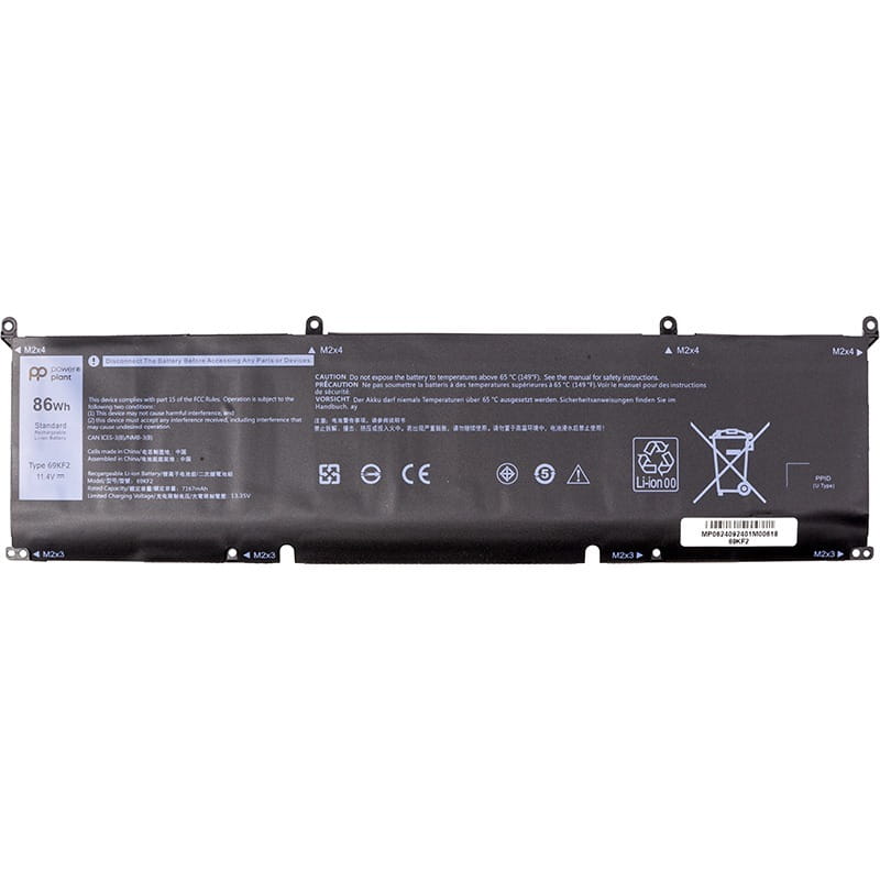 АКБ PowerPlant для ноутбука Dell XPS 15 9500 (69KF2) 11.4V 7167mAh (NB442133)