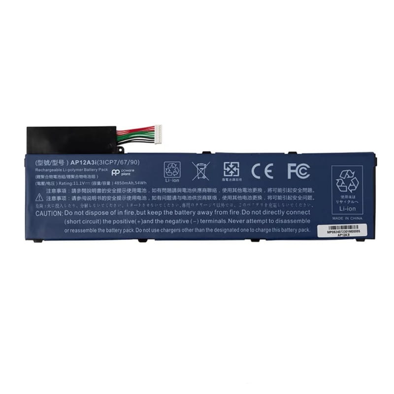 АКБ PowerPlant для ноутбука Acer Aspire M5-581T (AP12A3i) 11.1V 4850mAh (NB410743)