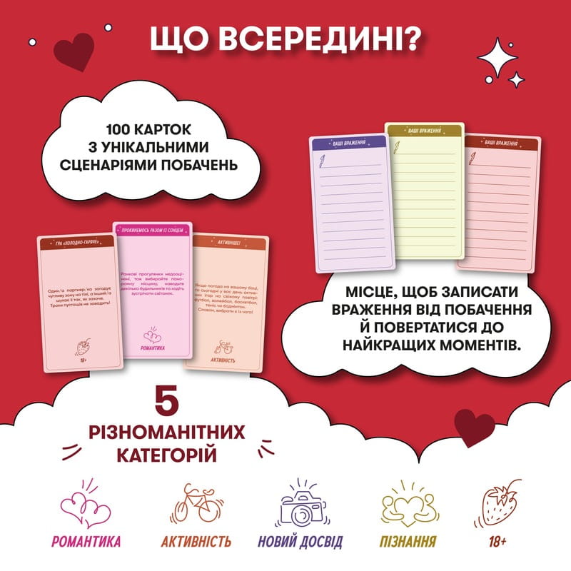 Гра для закоханих Orner 100 неймовірних побачень (orner-2865)