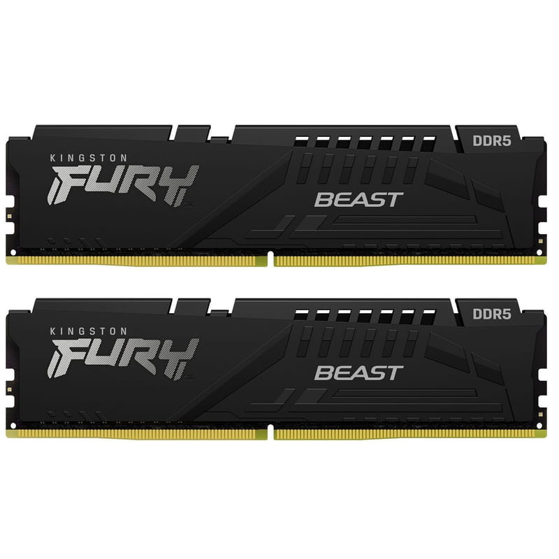 Модуль пам`яті DDR5 2x32GB/6000 Kingston Fury Beast Black (KF560C36BBEK2-64)