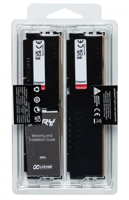 Модуль пам`яті DDR5 2x8GB/5600 Kingston Fury Beast Black (KF556C36BBEK2-16)