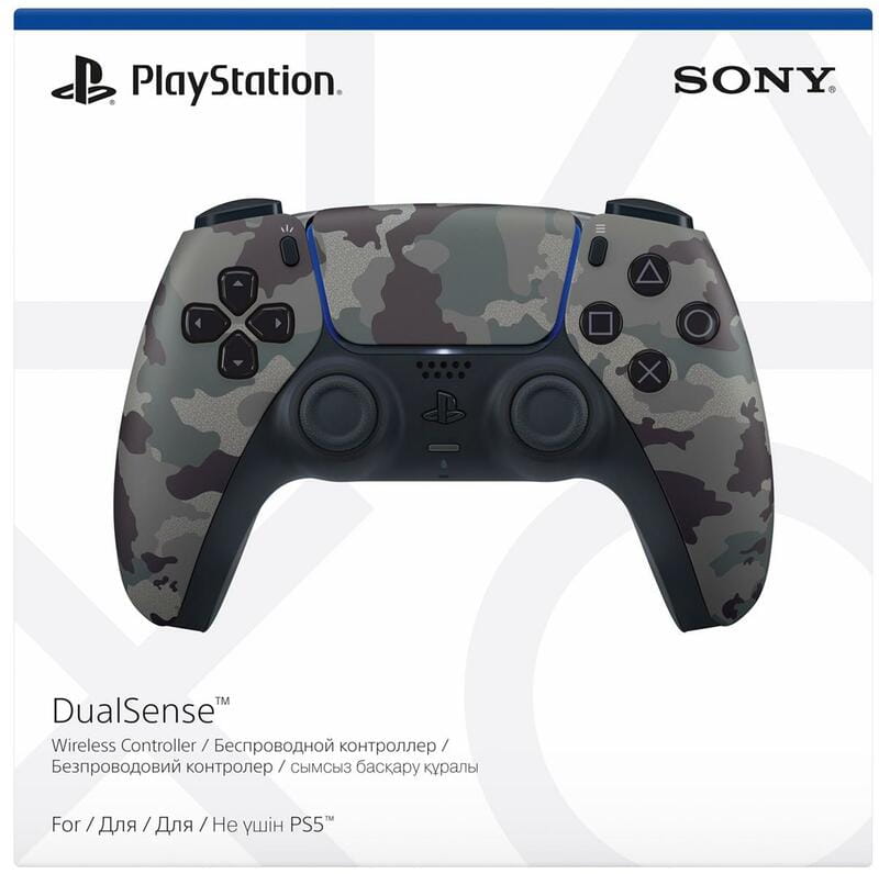 Геймпад бездротовий Sony PlayStation 5 DualSense Grey Cammo (1000040244)