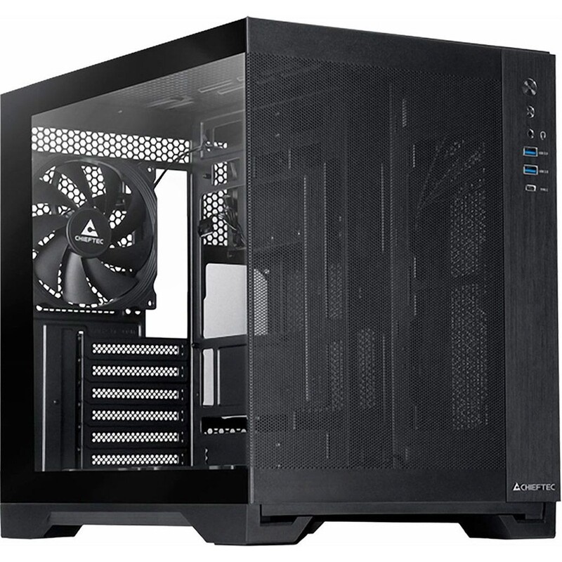 Корпус Chieftec Visio Air Black (GM-30B-M-OP) Без БП