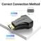 Фото - Адаптер Vention HDMI - mini-HDMI (F/M), черный (AISB0) | click.ua