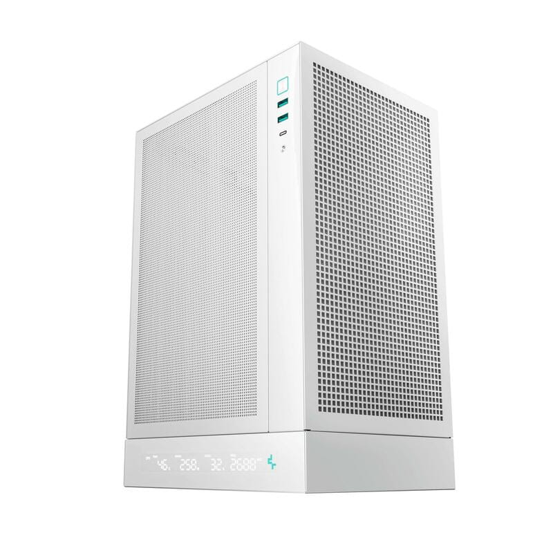Корпус DeepCool CH170 Digital White (R-CH170-WHNPI0D-G-1) без БП