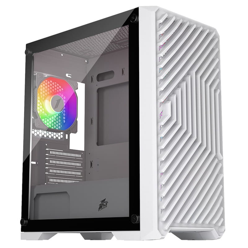 Корпус 1stPlayer T5-WH-4F1-W White без БЖ
