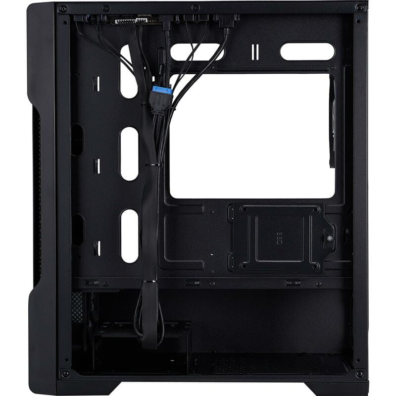 Корпус 1stPlayer T3-BK-4F1 Black без БП