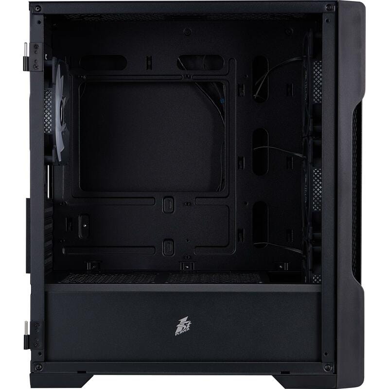 Корпус 1stPlayer T3-BK-4F1 Black без БП