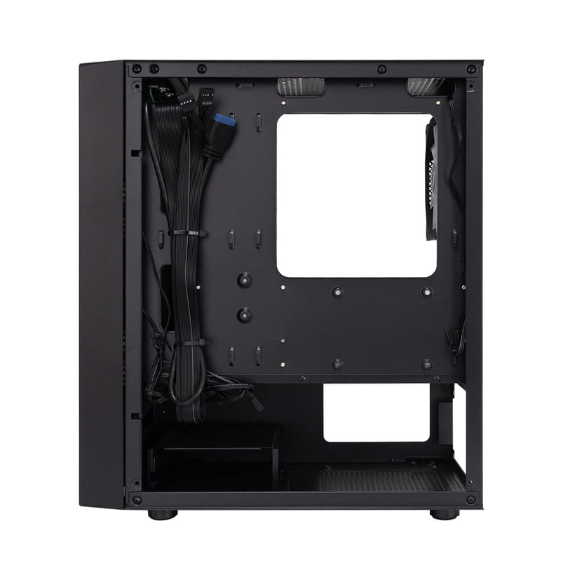 Корпус 1stPlayer BS-2-BK-3F1 Black без БЖ