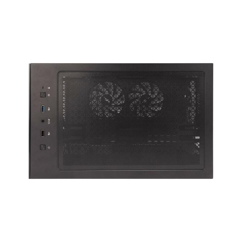 Корпус 1stPlayer Mi7-A-BK-2F7R-1F7 Black без БЖ