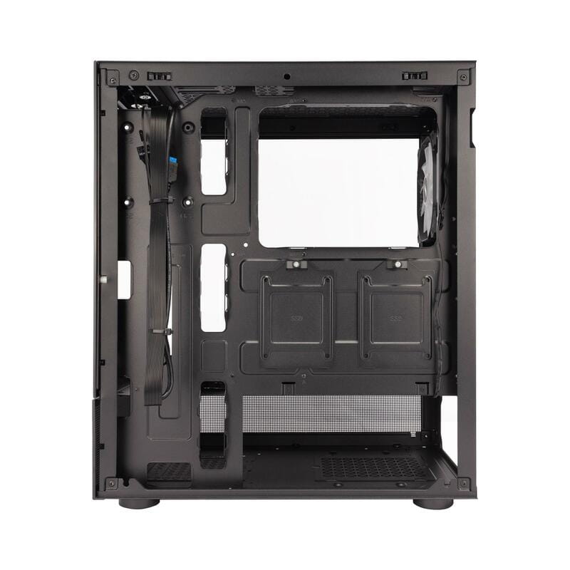 Корпус 1stPlayer Mi7-A-BK-2F7R-1F7 Black без БЖ