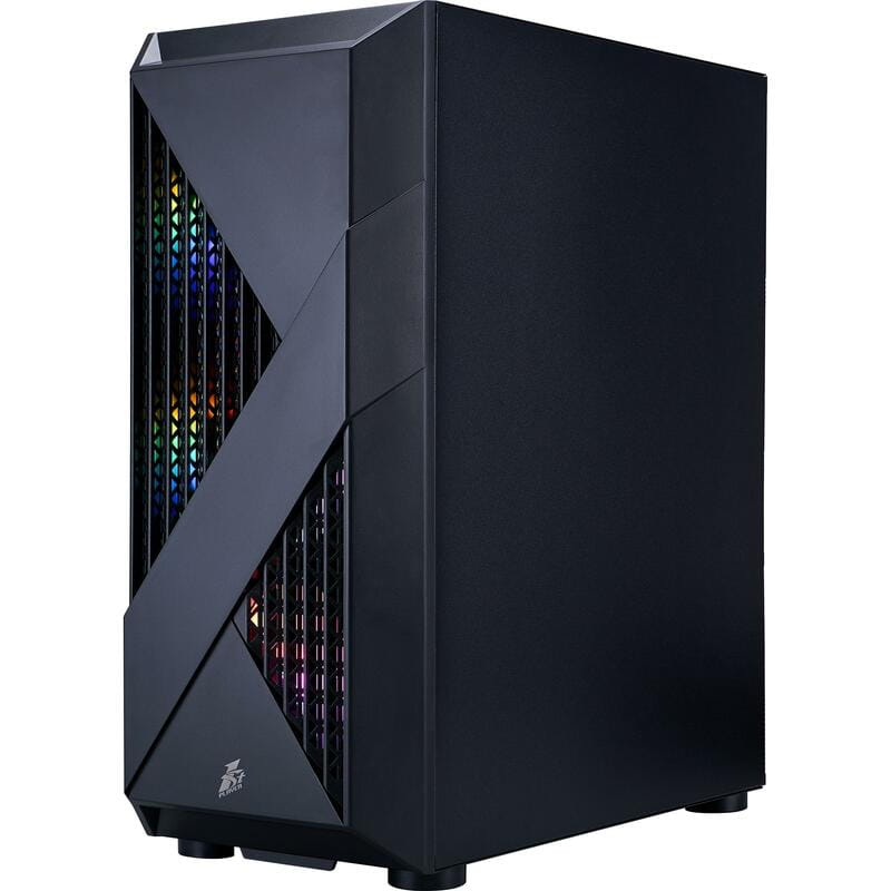 Корпус 1stPlayer F3-A-BK-4F1 Black без БП